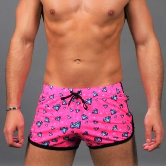 Andrew Christian Forever Diamond Jogger Shorts - Picture 5 of 5